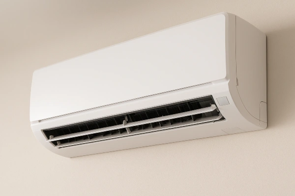 a mini split AC unit mounted on the wall from Dallas Air Conditioning in Dallas, TX - air conditioning contractors