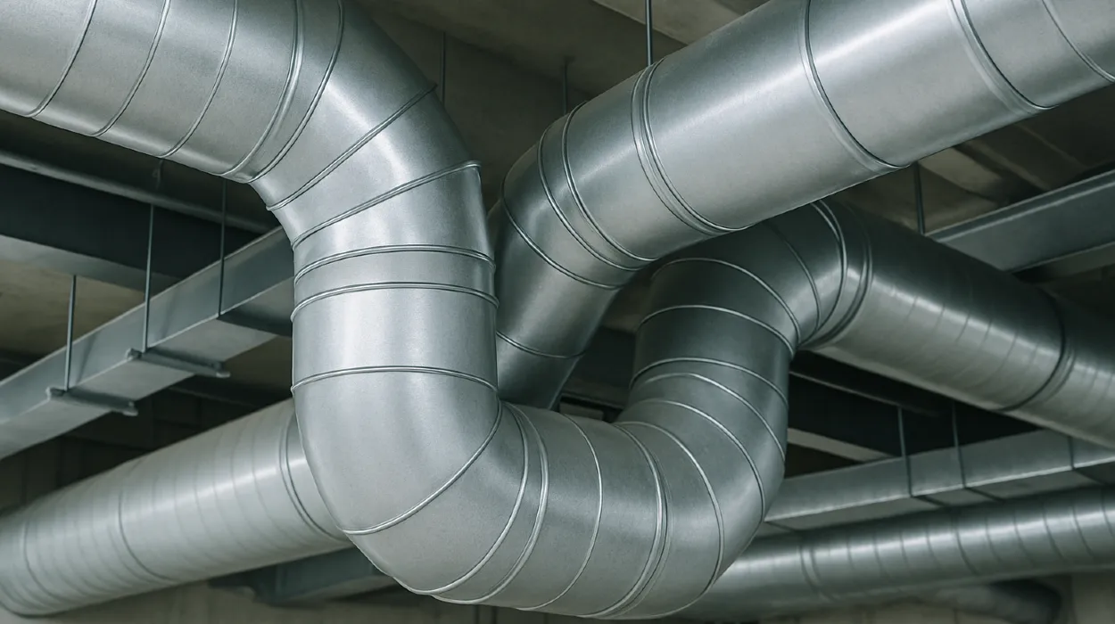 Metal air ducts from Dallas Air Conditioning in Dallas, TX - dallas heating and air conditioning